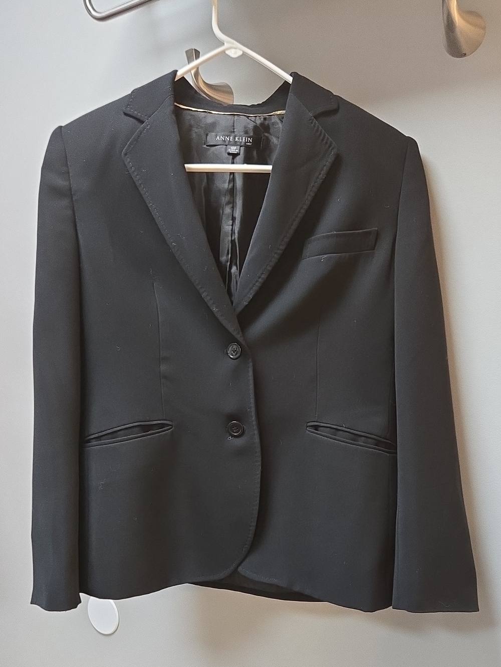 Anne Klein Black Women's Classic Notch Lapel Blazer